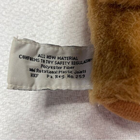 Russ Berrie & Co. Teddy Bear Light Brown Jointed Posable 7 1/2 Inches - Picture 5 of 5